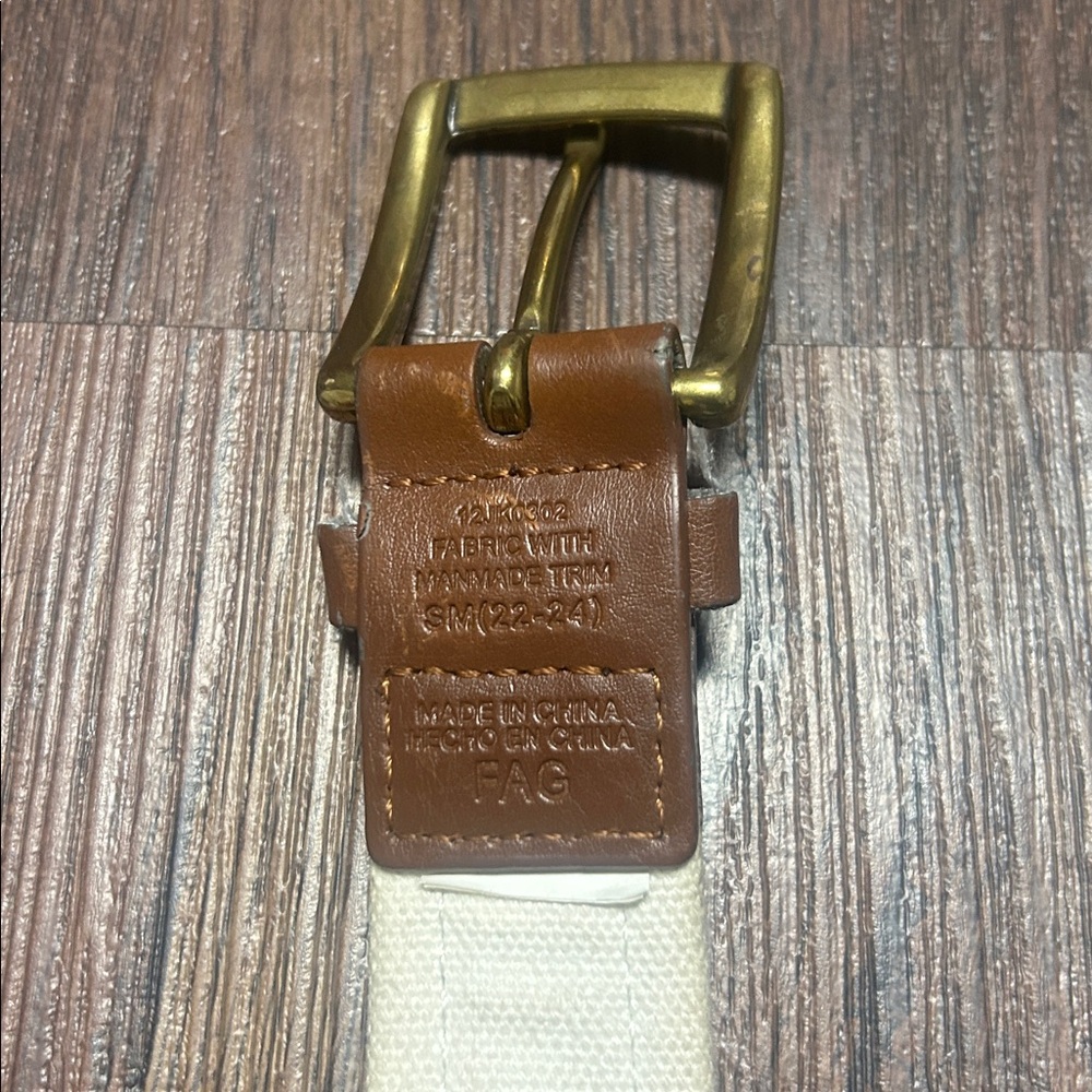 South Carolina state flag and brass buckle children's belt size small 22-24 - Picture 2 of 5